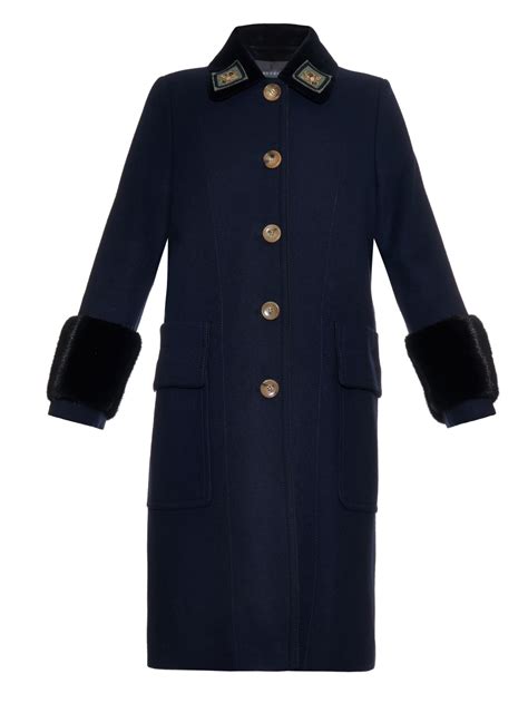 navy blue gucci coat|gucci blue blazer.